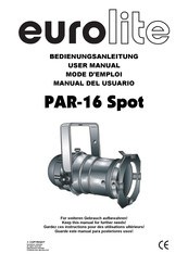 EuroLite PAR-16 Spot Manual Del Usuario