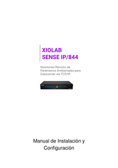 Xiolab SENSE IP/844 Manual De Instalación Y Configuración