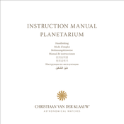 Christiaan van der Klaauw PLANETARIUM Manual De Instrucciones