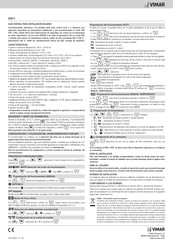 Vimar 02911 Guía Rápida Para Instalador/Usuario