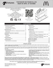 Antunes HEBT-5V MFG Manual Del Equipo