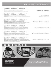 Sunrise Medical Quickie All Court Manual De Instrucciones