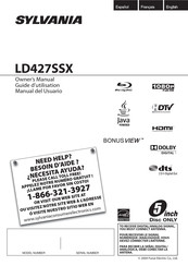 Sylvania LD427SSX Manual Del Usuario