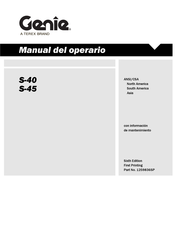 Genie S-40 TRAX Manual Del Operario