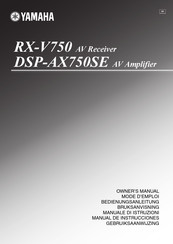 Yamaha RX-V750 Manual De Instrucciones