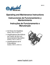 Haskel AAD-5-C Instrucciones De Funcionamiento Y Mantenimiento