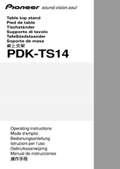 Pioneer PDK-TS14 Manual De Instrucciones