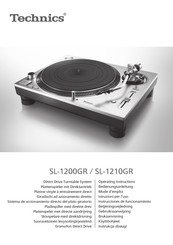 Technics SL-1200GR Instrucciones De Funcionamiento