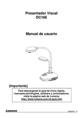 Lumens DC166 Manual De Usuario