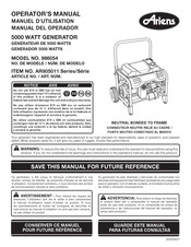 Ariens 986054 Manual Del Operador