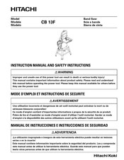 Hitachi Koki CB 13F Manual De Instrucciones E Instrucciones De Seguridad