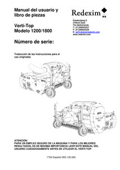 Redexim Verti-Top 1200 Manual Del Usuario