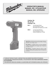 Milwaukee 9058-1 Manual Del Operario