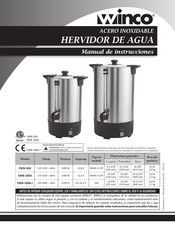 Winco EWB-50A Manual De Instrucciones