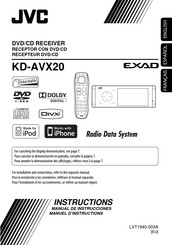 JVC KD-AVX20 Manual De Instrucciones