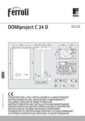 Ferroli DOMIproject C 24 D Instrucciones De Uso