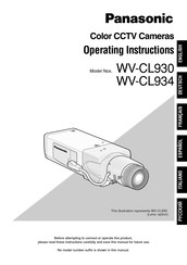 Panasonic WV-CL934 Instrucciones De Operación