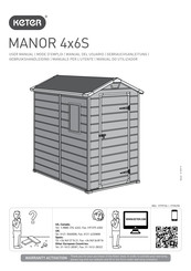 Keter MANOR 4x6S Manual Del Usuario