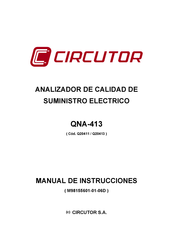 Circutor QNA 413 RS485 Manual De Instrucciones