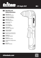 Triton 12V Angle Drill Instrucciones De Uso Y De Seguridad