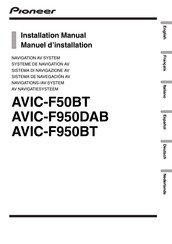 Pioneer AVIC-F950BT Instrucciones Para La Instalación, Uso Y Mantenimiento