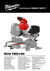 Milwaukee M18 FMS190 Manual Original