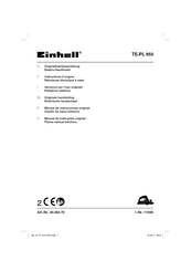 EINHELL TE-PL 850 Manual De Instrucciones