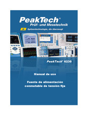 PeakTech 6230 Manual De Uso