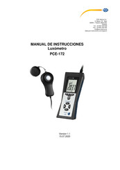 Pce Instruments PCE-172 Manual De Instrucciones