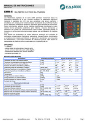 Fanox EMM-5 Manual De Instrucciones