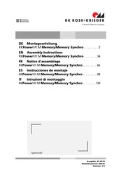 RK Rose+Krieger Powerlift M Memory Synchro Instrucciones De Montaje