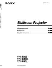 Sony VPH-G90M Manual De Instrucciones