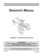 MTD 510 Serie Manual Del Operador