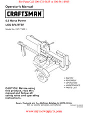 Craftsman 247.77466.1 Manual Del Operador