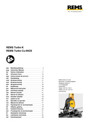 REMS Turbo Cu-INOX Instrucciones De Servicio