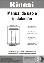 Rinnai REU-VRM1120WD-E Manual De Uso E Instalación