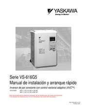 YASKAWA VS-616G5 Serie Manual De Instalación Y Arranque Rápido