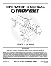 Troy-Bilt LS 27 TB Manual Del Operador