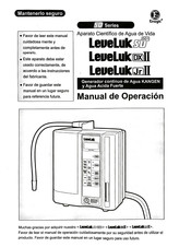 Enagic leveluk JR II Manual De Operación