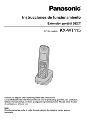 Panasonic KX-WT115 Instrucciones De Funcionamiento