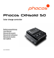 Phocos CXNsolid 50 Manual Del Usuario