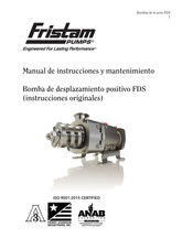 Fristam Pumps FDS 3 Manual De Instrucciones Y Mantenimiento