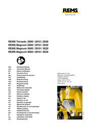 REMS Tornado 2020 Instrucciones De Servicio