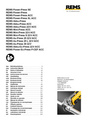 REMS Power-Press ACC Instrucciones De Servicio