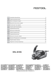 Festool EHL 65 EQ Manual De Instrucciones