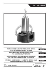 salmson SCA Serie Instrucciones De Montaje Y Puesta En Servicio