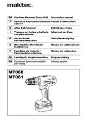 Maktec MT081 Manual De Instrucciones