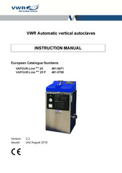 VWR 481-0708 Manual De Instrucciones