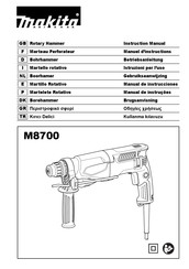 Makita M8700 Manual De Instrucciones