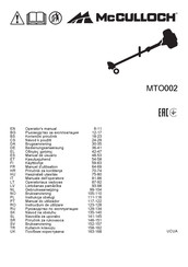 McCulloch MTO002 Manual De Usuario